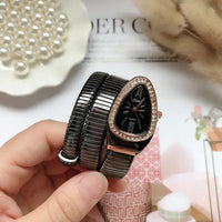 Serpentine Quartz Watch for Women | Elegant Snake Chain Timepiece