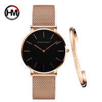 Hannah Martin Women’s Watch & Bracelet Set | Elegant Matching Timepiece Jewelry