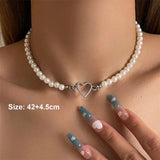 Imitation Pearl Pendant Necklace | Elegant Faux Pearl Jewelry