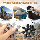 Snowflake Multi Tool Stainless Steel Keychain – Portable Outdoor & Everyday Carry Tool