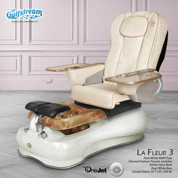 Single Pedicure Chair by Gulfstream [ La Fleur 3 ]
