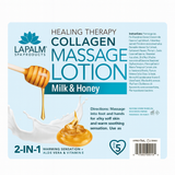 La Palm Collagen Massage Lotion Milk & Honey (3.73 mL & 1 Gallon)