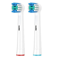 Toothbrush Head Compatible with Oral B Braun Pro 1000 2000 3000 (2 units)