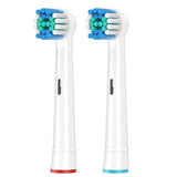 Toothbrush Head Compatible with Oral B Braun Pro 1000 2000 3000 (2 units)
