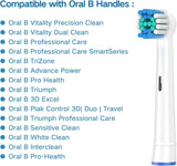 Toothbrush Head Compatible with Oral B Braun Pro 1000 2000 3000 (2 units)