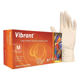 Vibrant Latex Gloves (Medium, 100pcs)