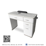 Manicure Table White with Single Side [ ORDER ONLY ]