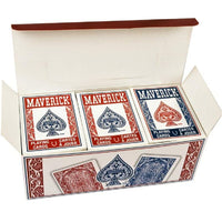 MAVERICK Standard Playing Card Blue & Red