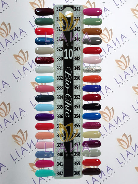 BIO CHIC Gel Color <strong>Chart #10</strong>