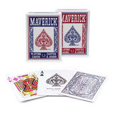 MAVERICK Standard Playing Card Blue & Red