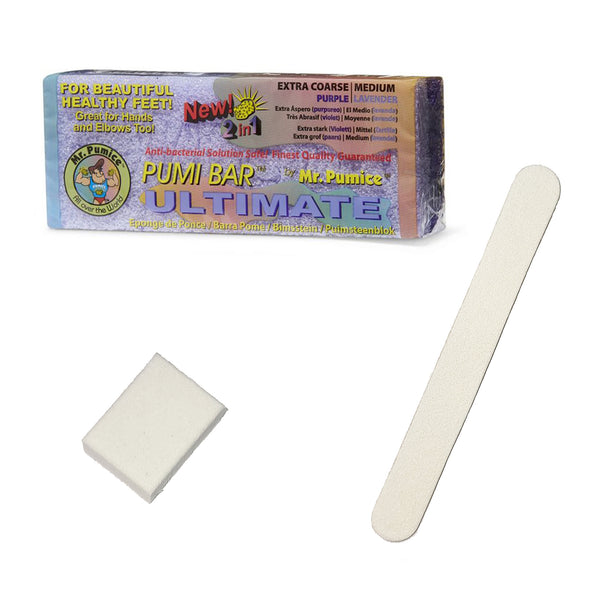 Mr. Pumice 2in1 BUNDLE with Disposable Buffer & File